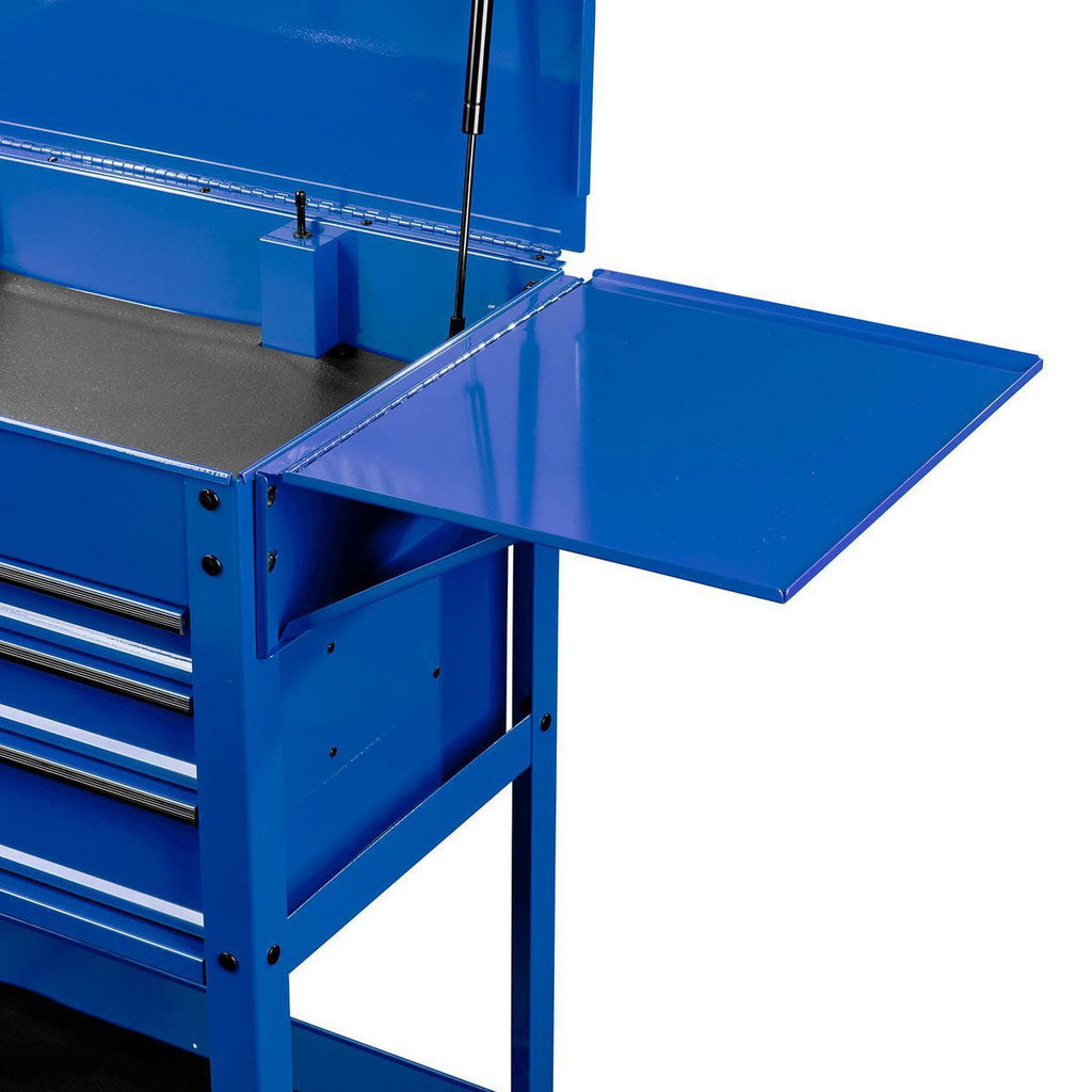 Folding Side Tray for 4-Drawer Tech Cart, Slate Gray L71392