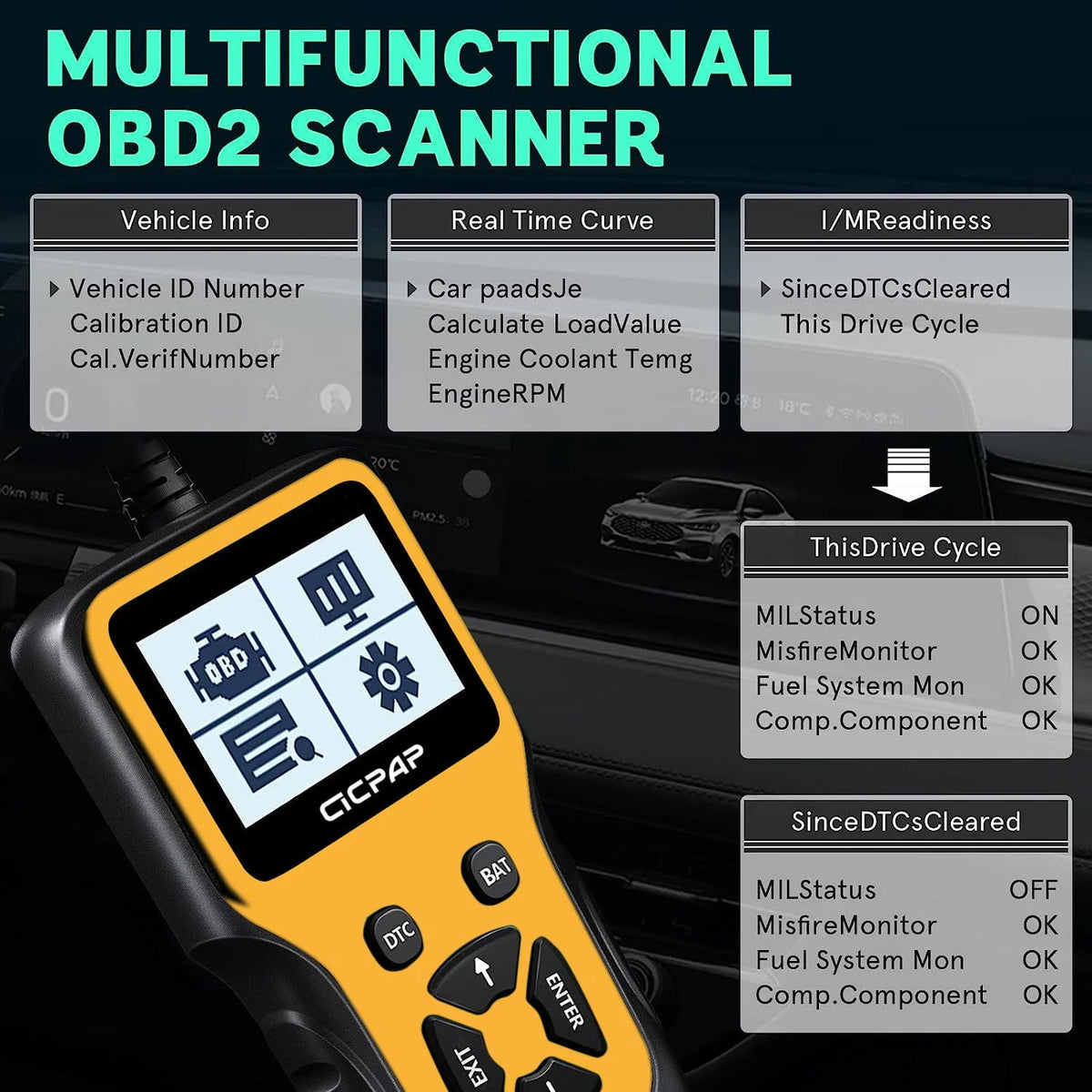 OBD2 Scanner Car Code Reader Diagnostic Tool G927942