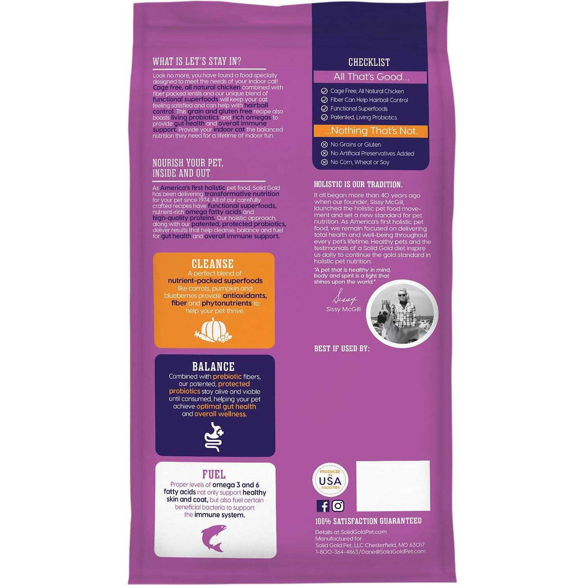 Solid Gold Grain-Free Dry Cat Food F706624