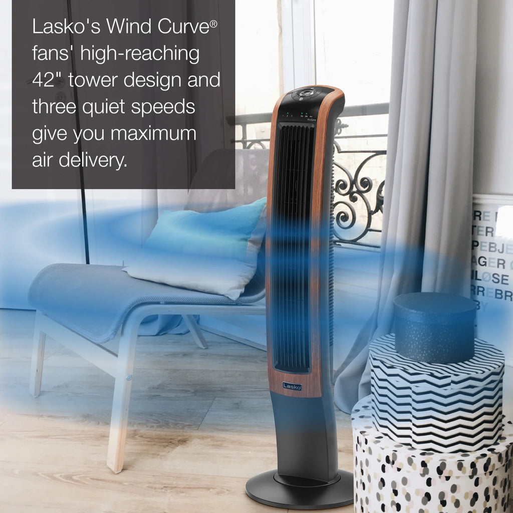 Black Oscillating Tower Fan Z1209
