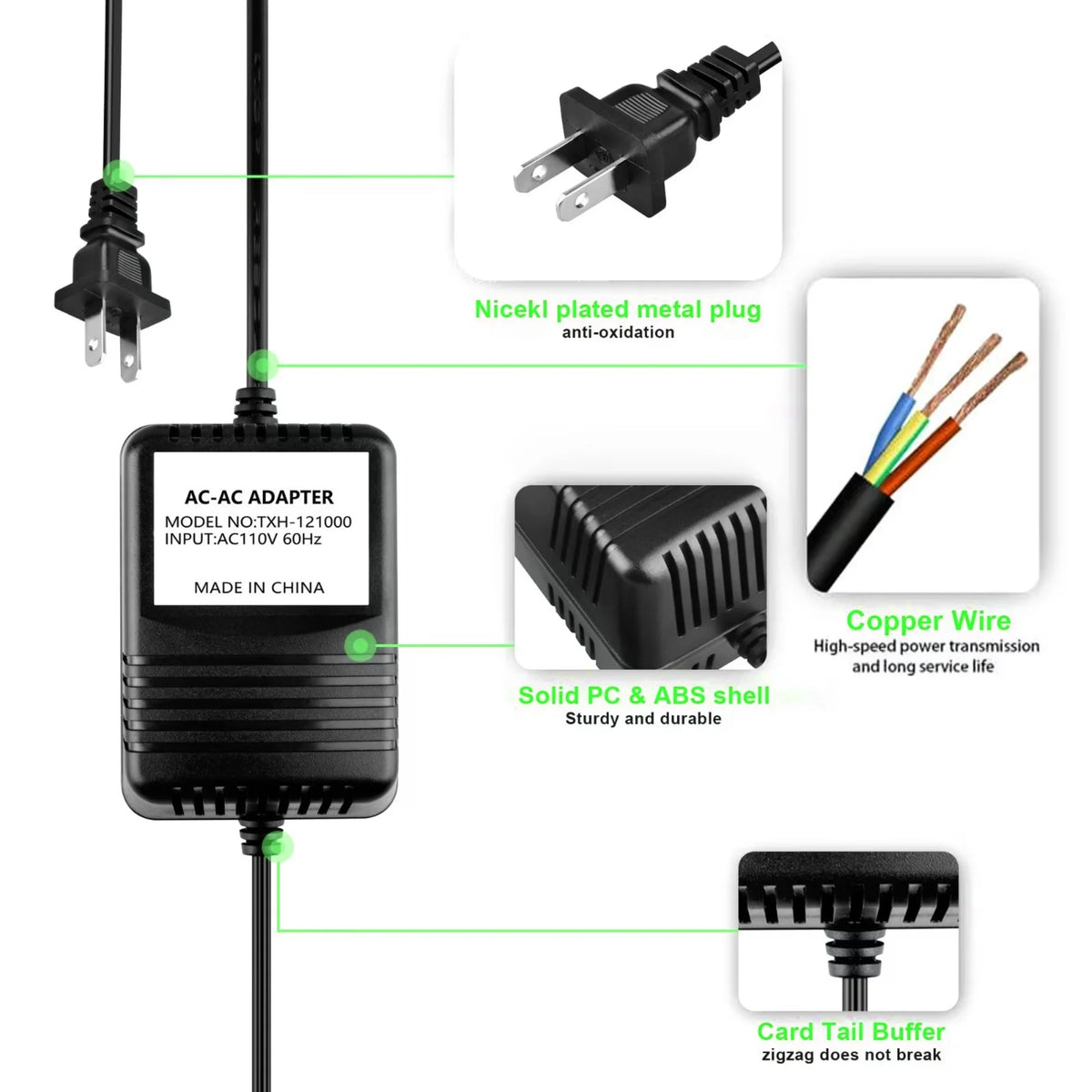 AC Adapter 12V 1700mA Power Supply B9128