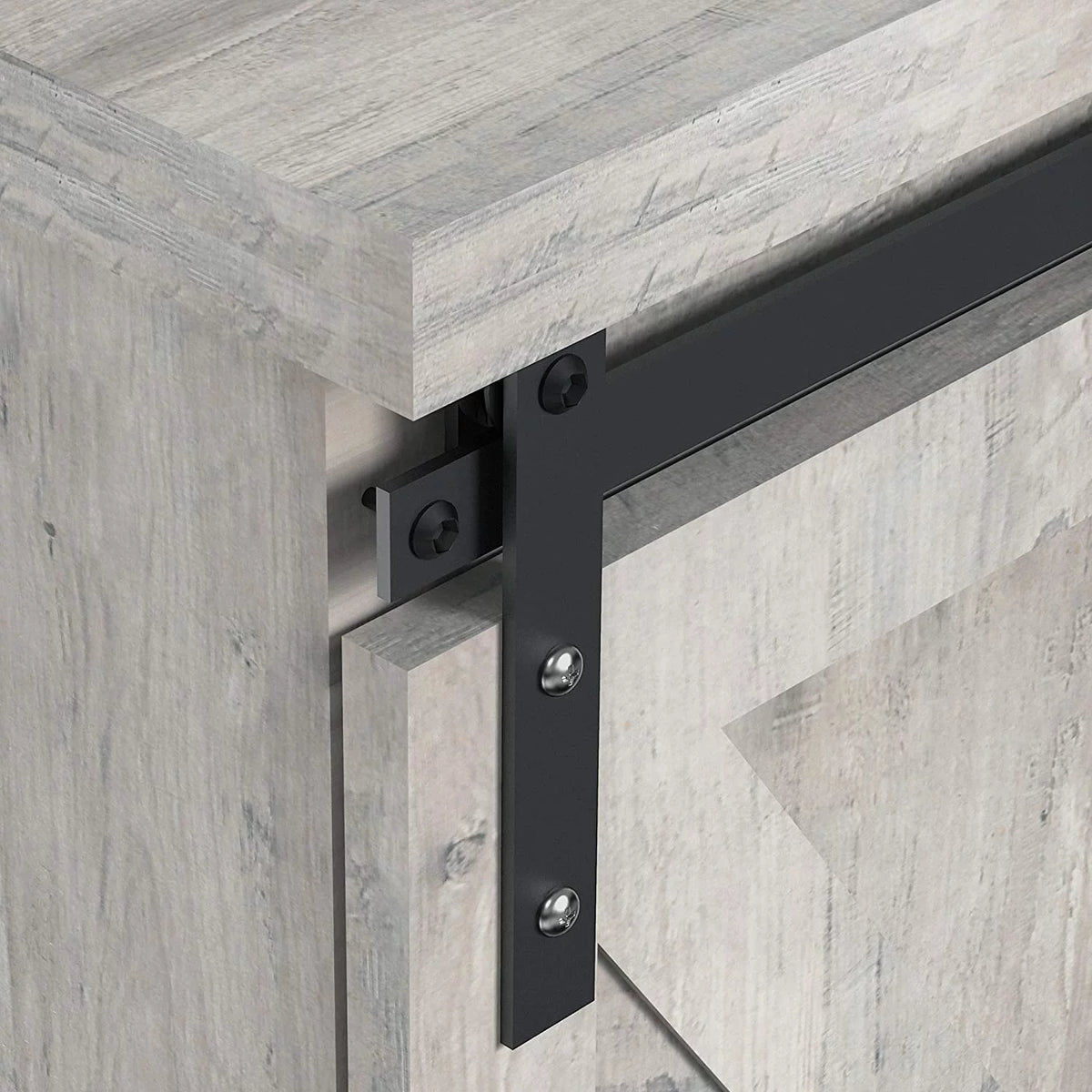 59" Sliding Barn Door TV Stand B314