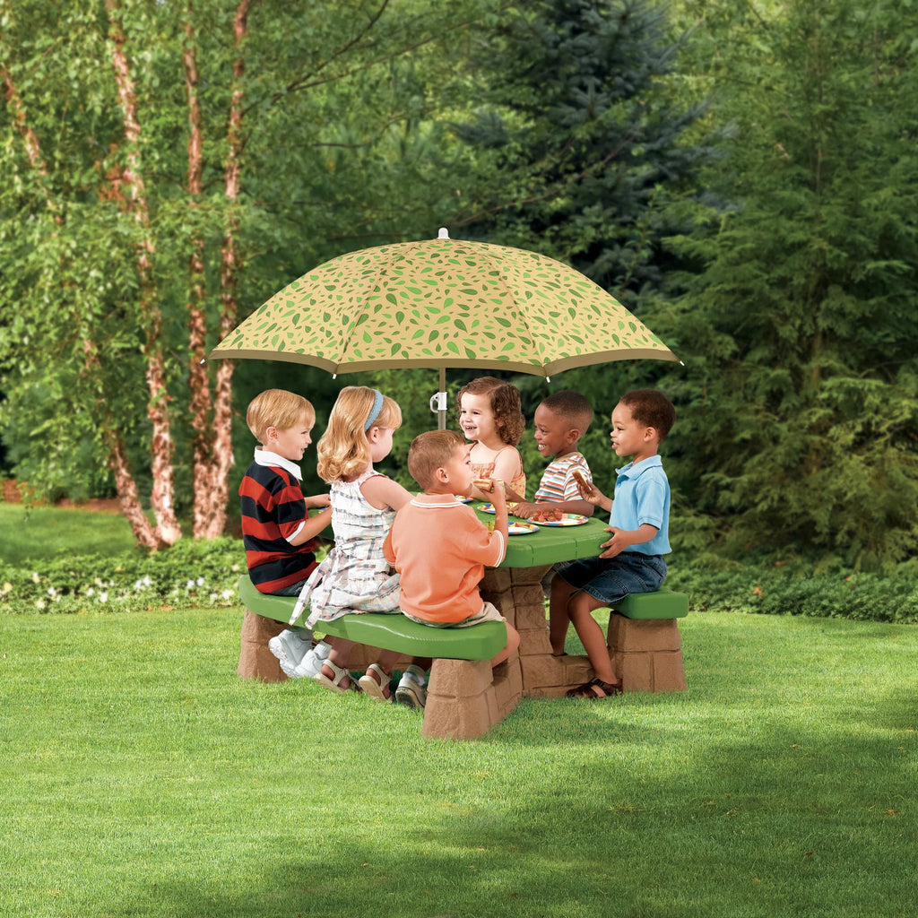 Kids Picnic Table with Umbrella S728
