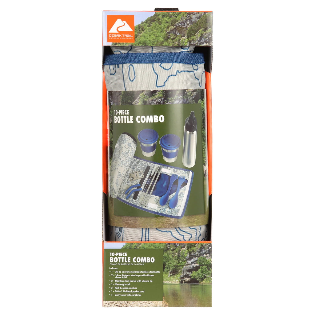 10 Piece Reusable Cutlery & Drinkware Combo Set R294982