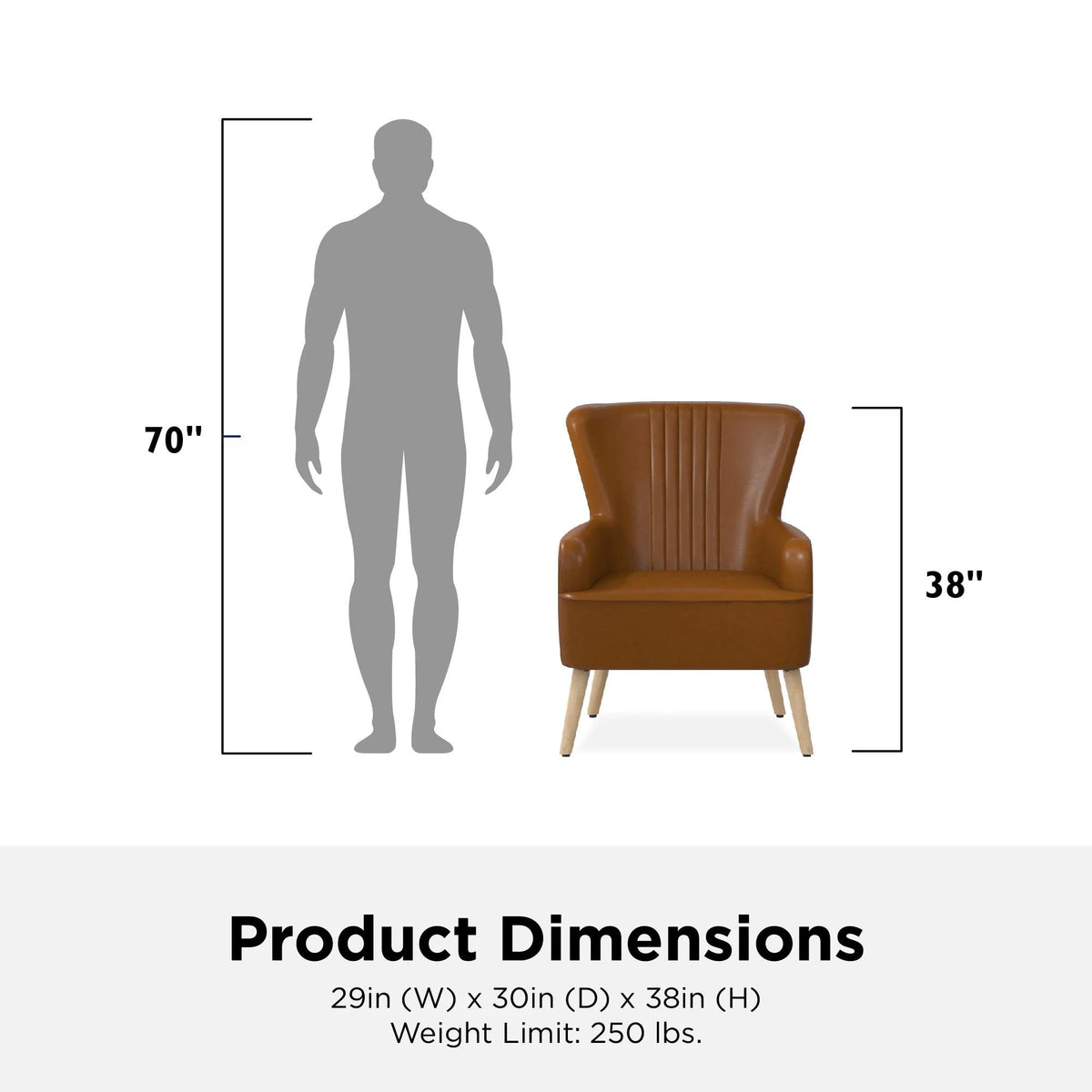 White Faux Leather Accent Chair O6378