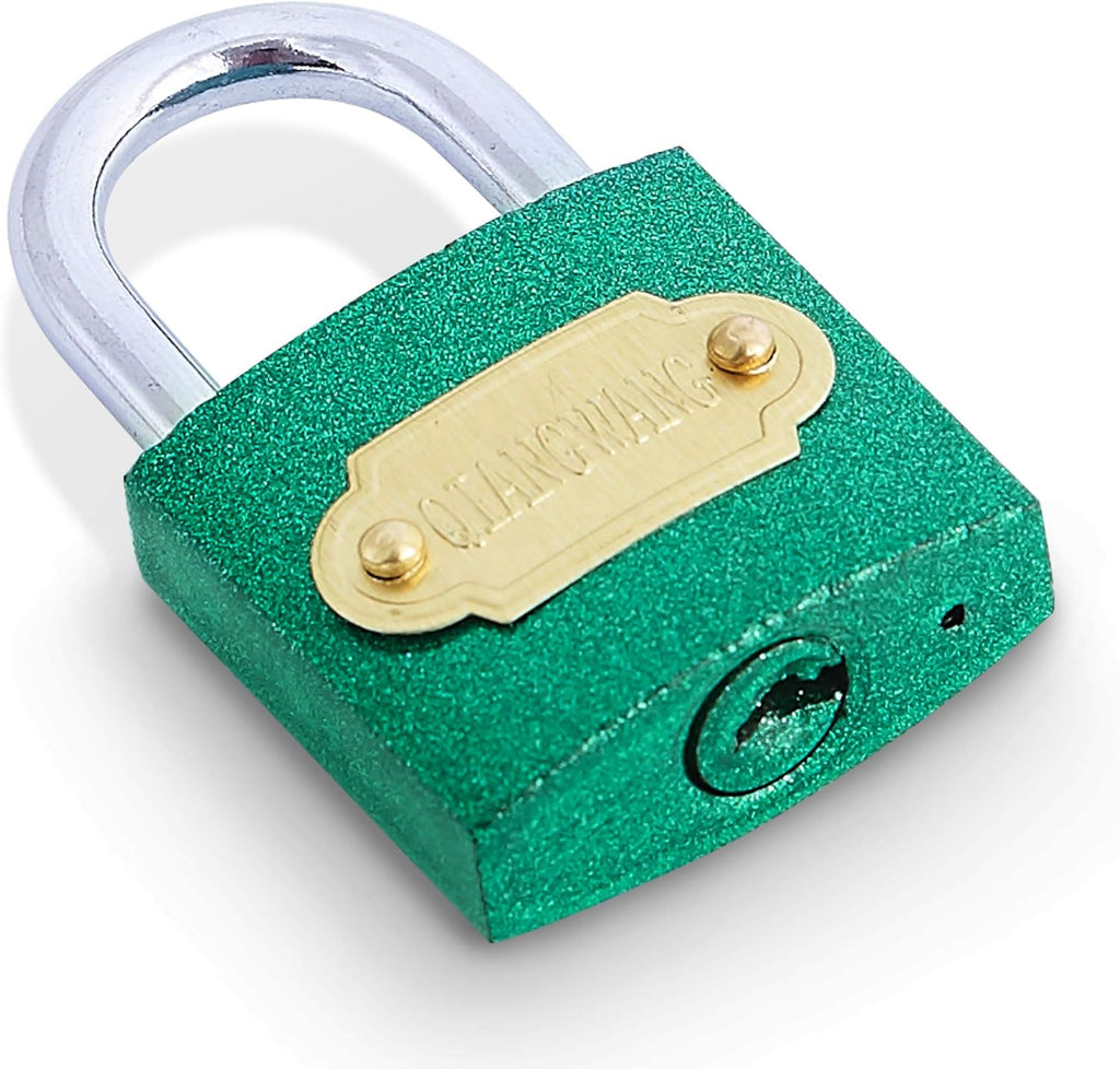 2.5 Inch Long Shackle Keyed Alike Padlocks 6 Pack Red R58909