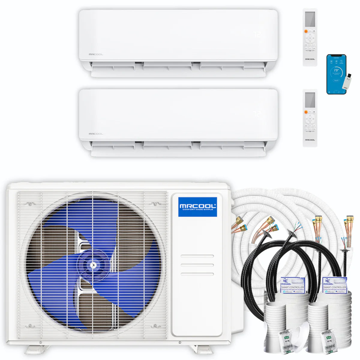 18,000 BTU 2 Zone Ductless Air Conditioner and Heat Pump P818
