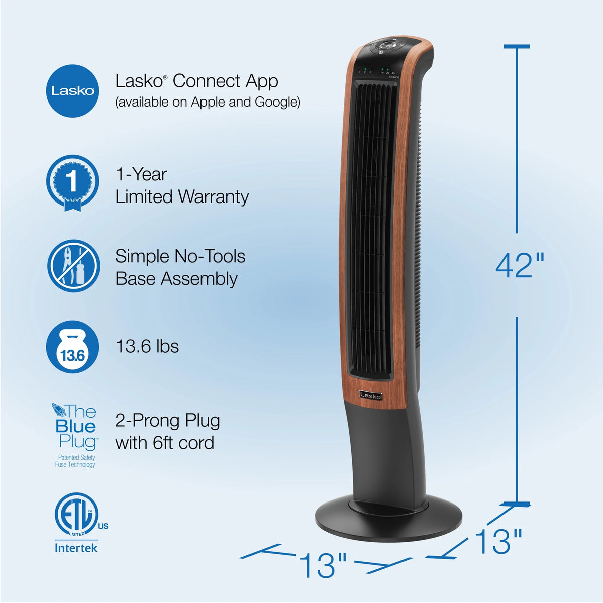 Black Oscillating Tower Fan Z1209