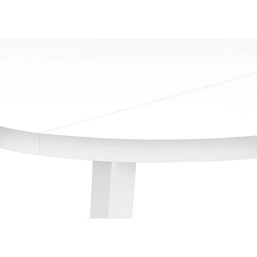 White Metal and Laminate 3 Piece Dining Set P374