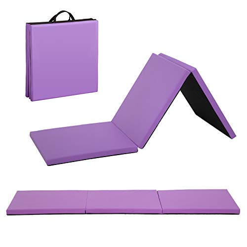 Portable Foldable Gymnastics Tumbling Mat with Carrying Handles G724481