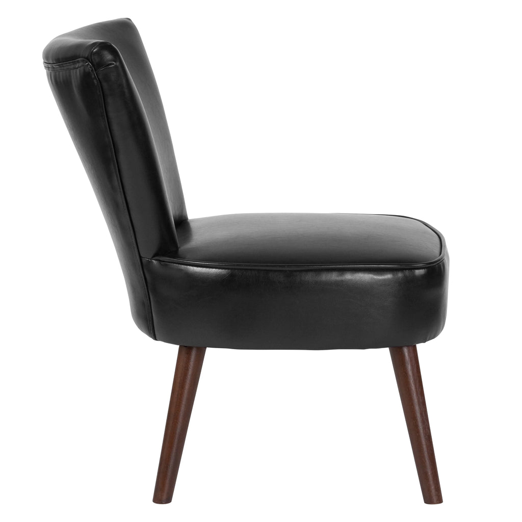 Black LeatherSoft Retro Chair Q129158