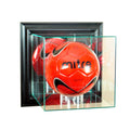 Soccer Display Case Wall Mounted with Black Wood A725159