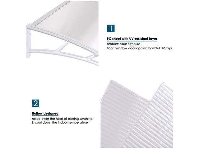 39x39x22 Outdoor Door Window Awning Canopy P485559
