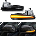 Amber LED Side Mirror Turn Signal Light Indicator Strip Smoked Lens V516