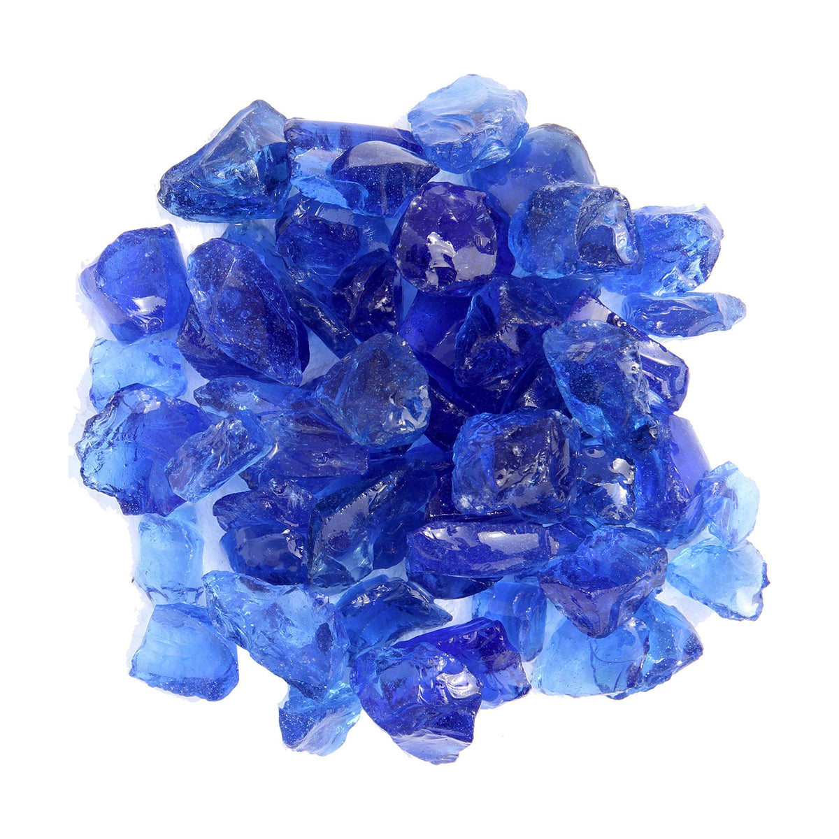 Recycled Fire Pit Fire Glass in Ocean Blue G426