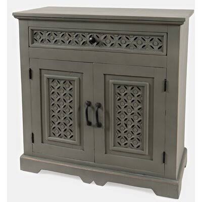 2 Door Accent Cabinet Antique Gray L20947