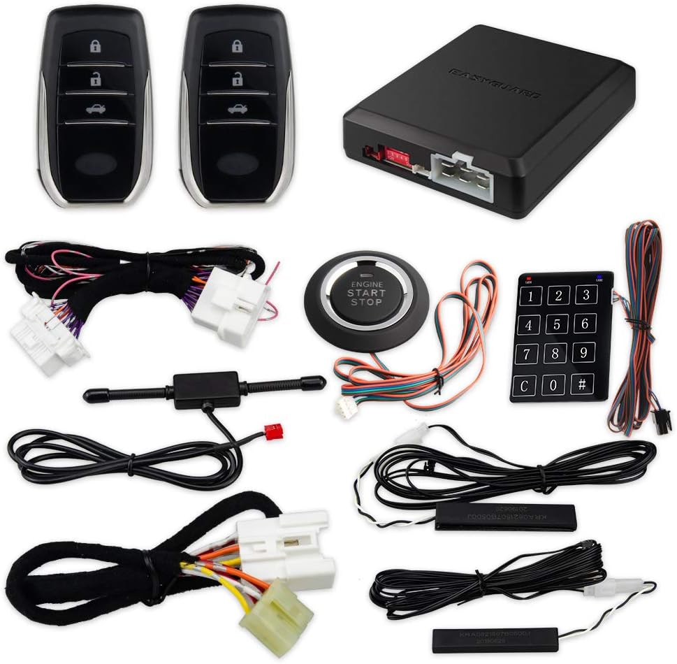 Plug and Play PKE Remote Starter Kit Push Start Button S1170