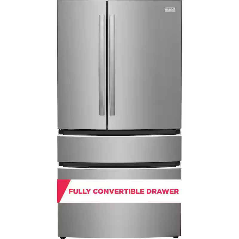 21.4 cu. ft. 4-Door French Door Counter Depth Refrigerator in Stainless Steel O5393