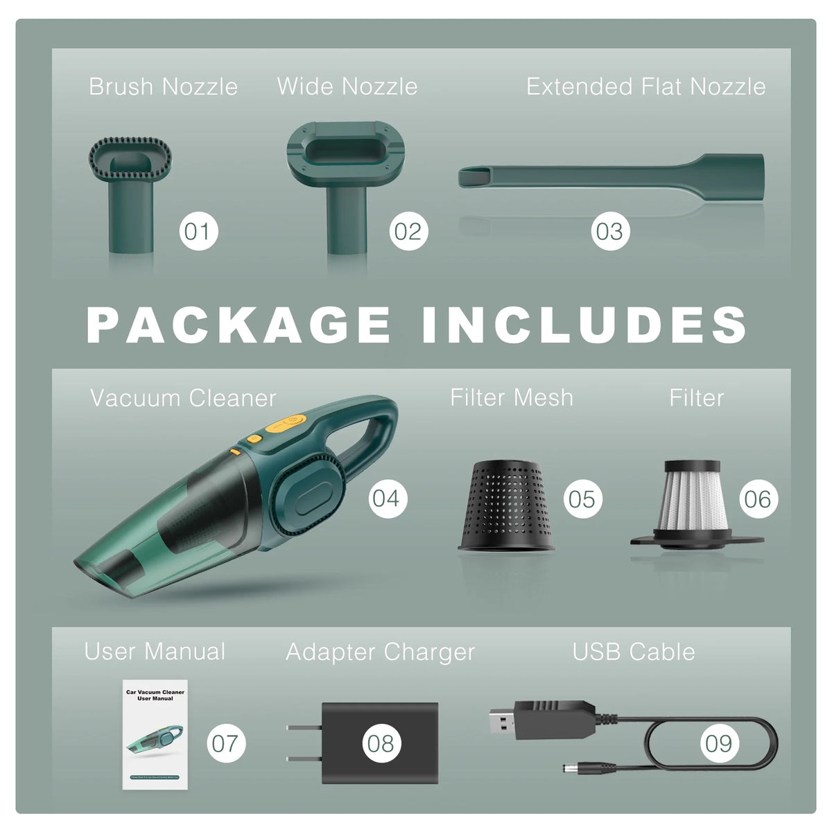 Hand Held Cordless Bagless Wet Dry Car Vacuum Cleaner I3042