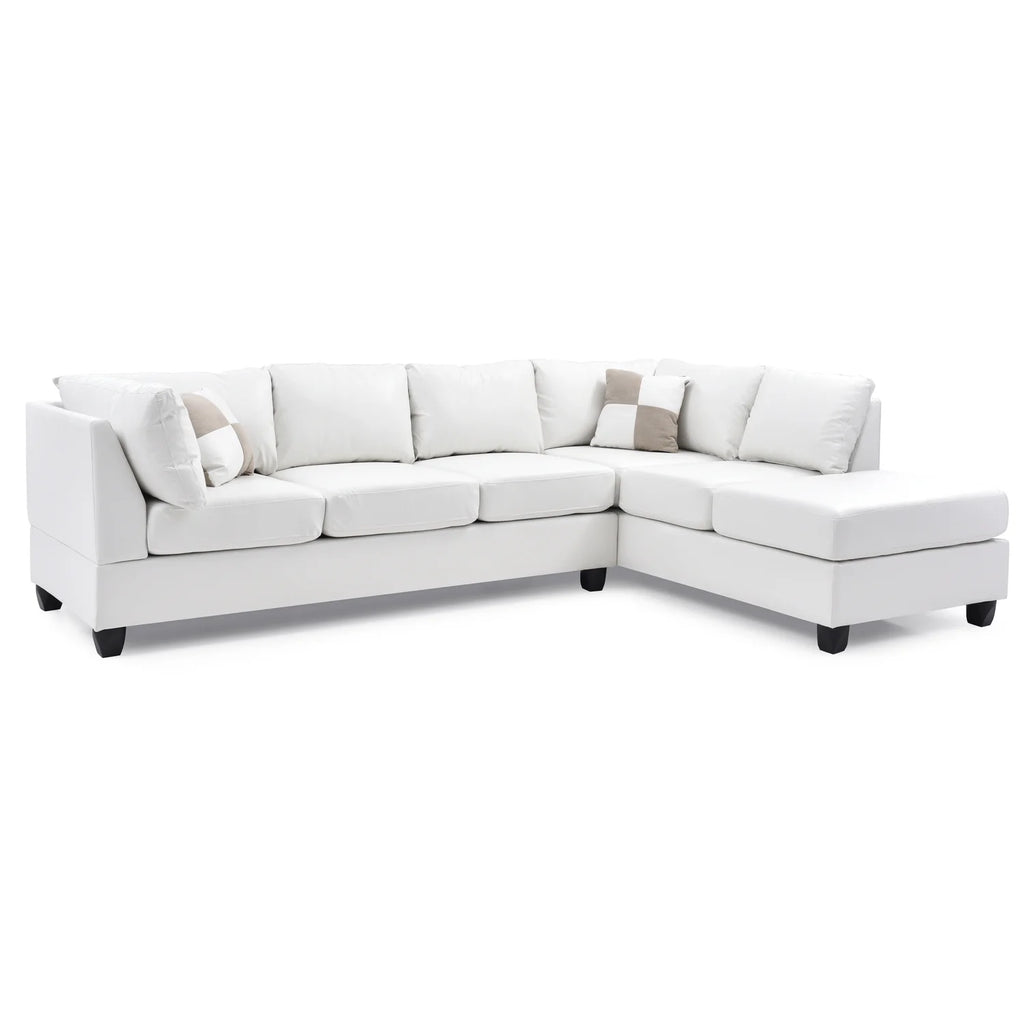 White Sectional F69898