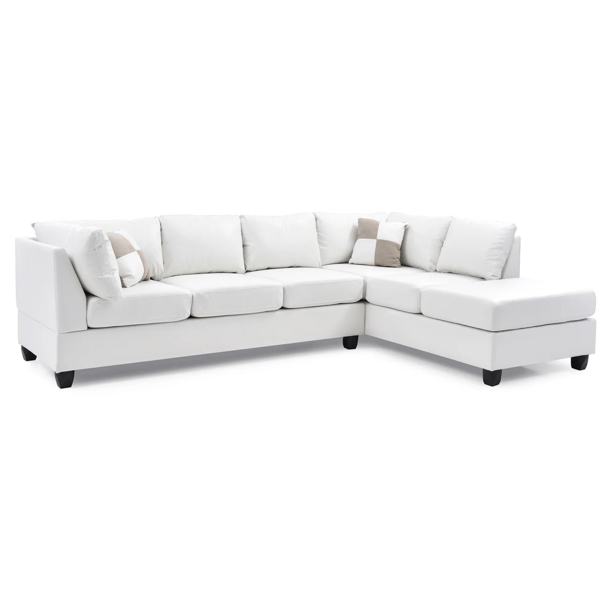 White Sectional F69898