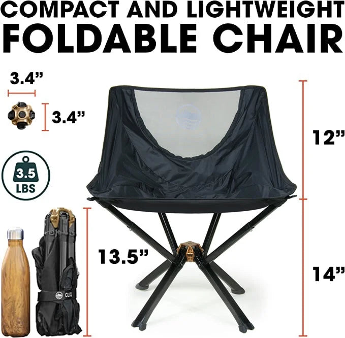 Portable Collapsible Camping Chair Supports 300 Lbs W699