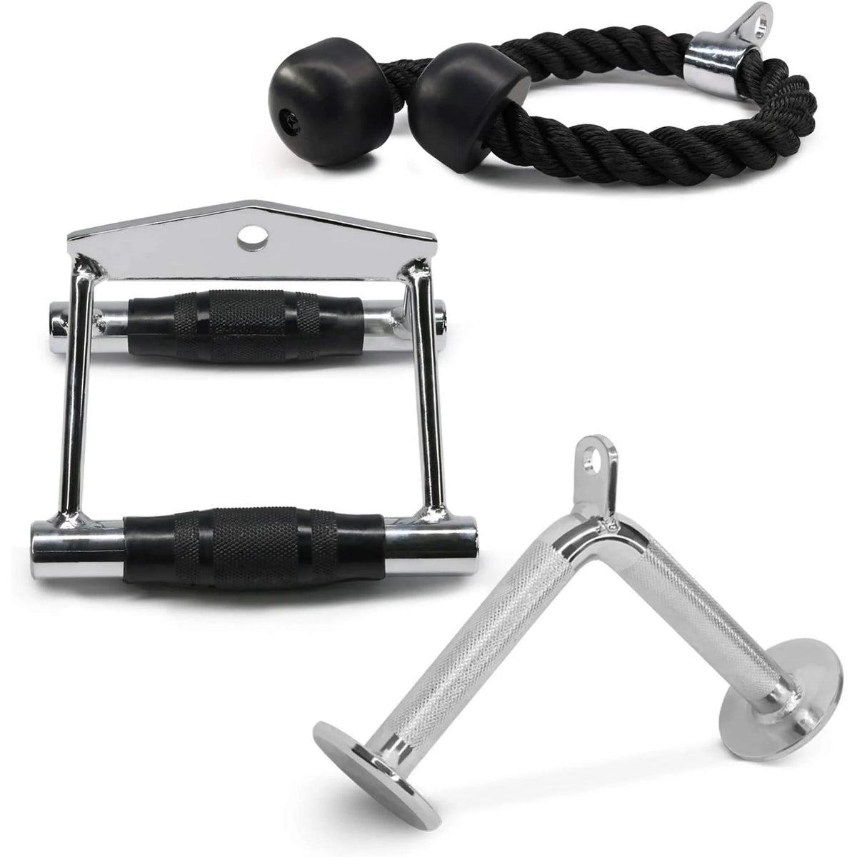 Double D Handle Tricep Rope V-shaped Bar Cable Attachment Combo Y163101