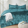 Blush Pink Velvet 3-Piece Comforter Set A533