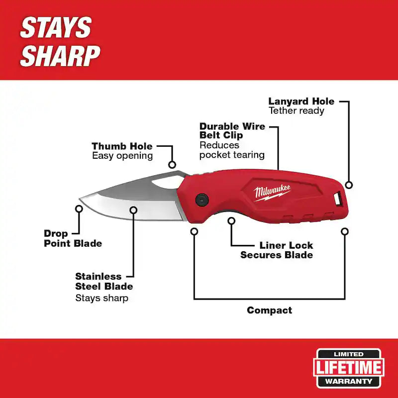11-in-1 Multi-Tip Screwdriver with Folding Knife E814674