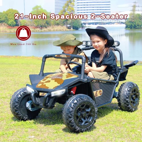 24V 2 Seat Electric Ride on Toy Car with 4 75W Motors N2629