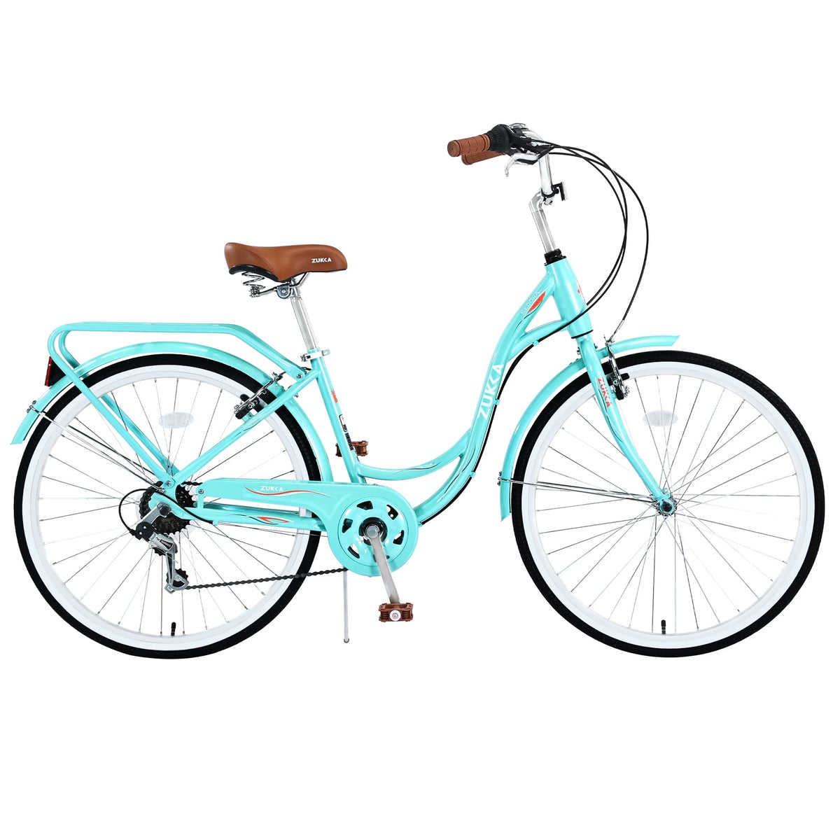 Mint Green 7 Speed Steel Frame Beach Cruiser Bike I19195