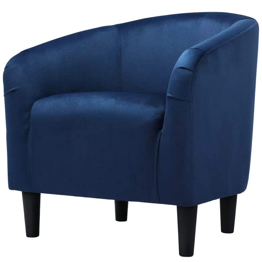 Ivory Polyester Boucle Accent Chair G92162