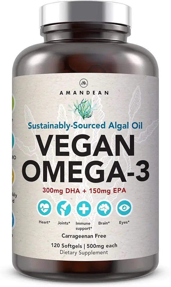 Vegan Omega 3 Algae DHA EPA Softgels 120ct N87458