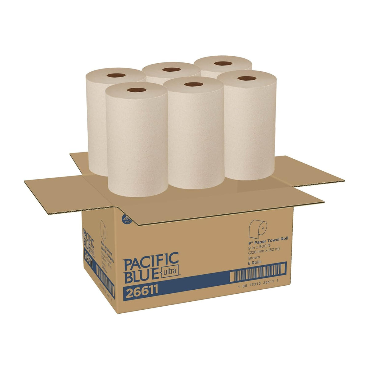 White Recycled Paper Towel Rolls B585
