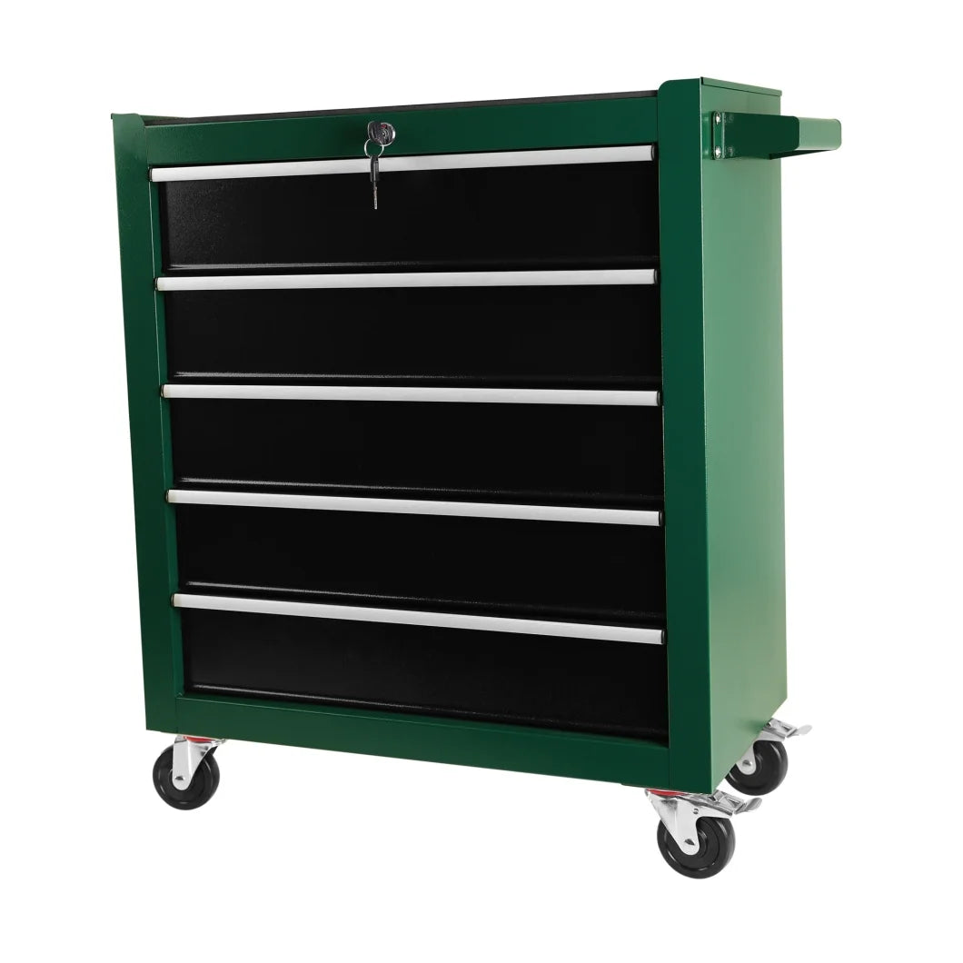 Blue 5 Drawers Rolling Tool Chest with Wheels Y2683