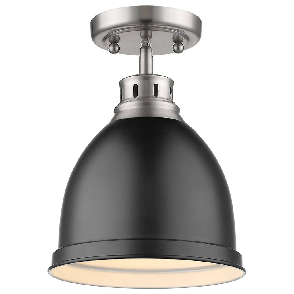 Flush Mount Light with Matte Black Shade D64849