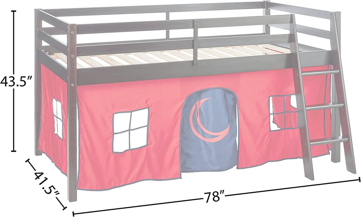 Wood Bunk Bed with Storage N437082