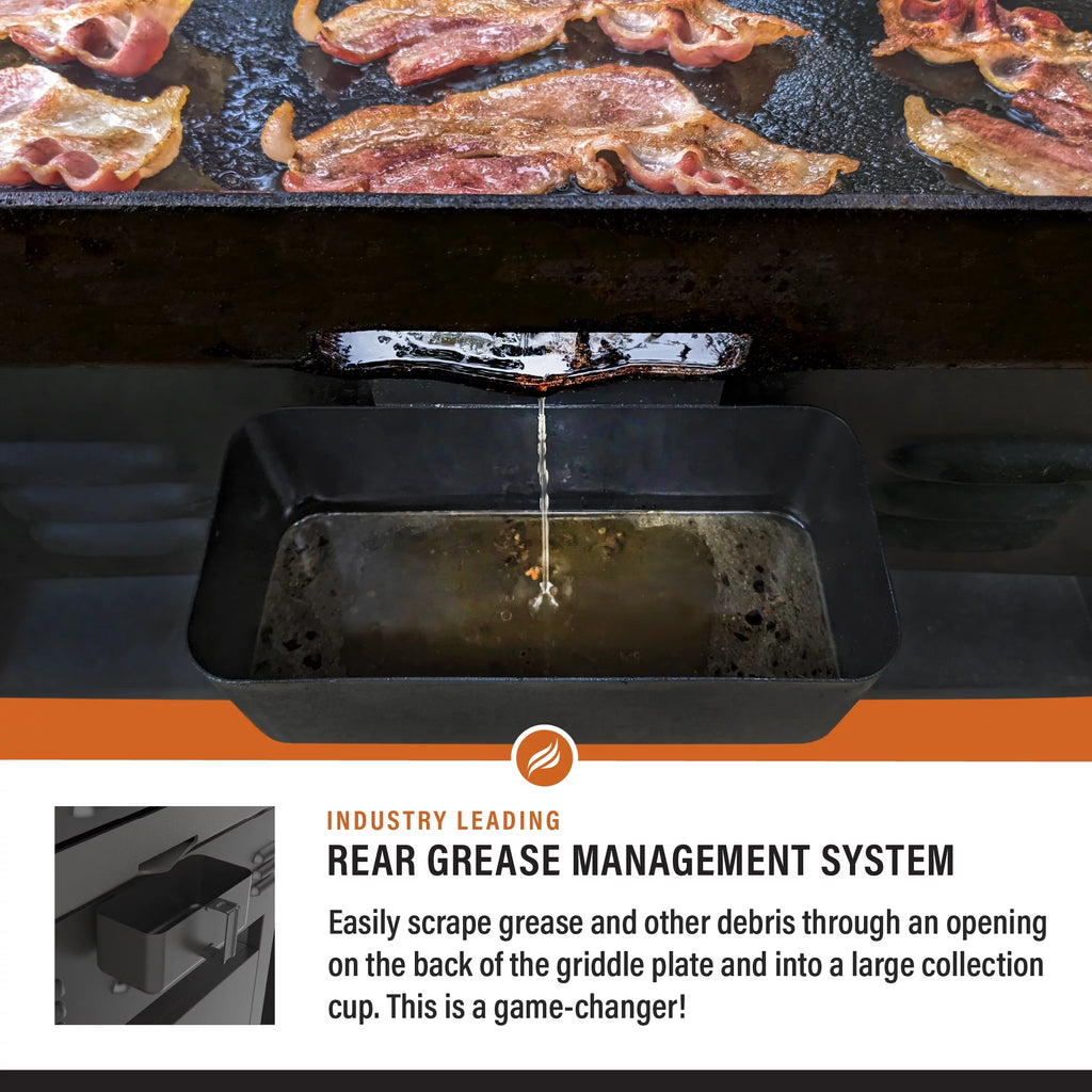 4-Burner Propane Griddle with Air Fryer and Hood L21687