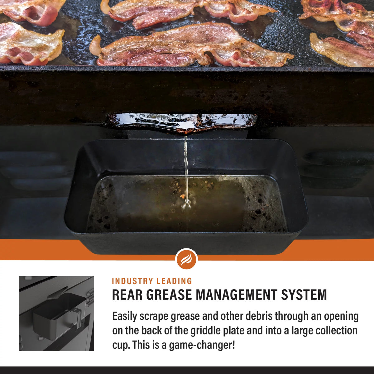 4-Burner Propane Griddle with Air Fryer and Hood L21687