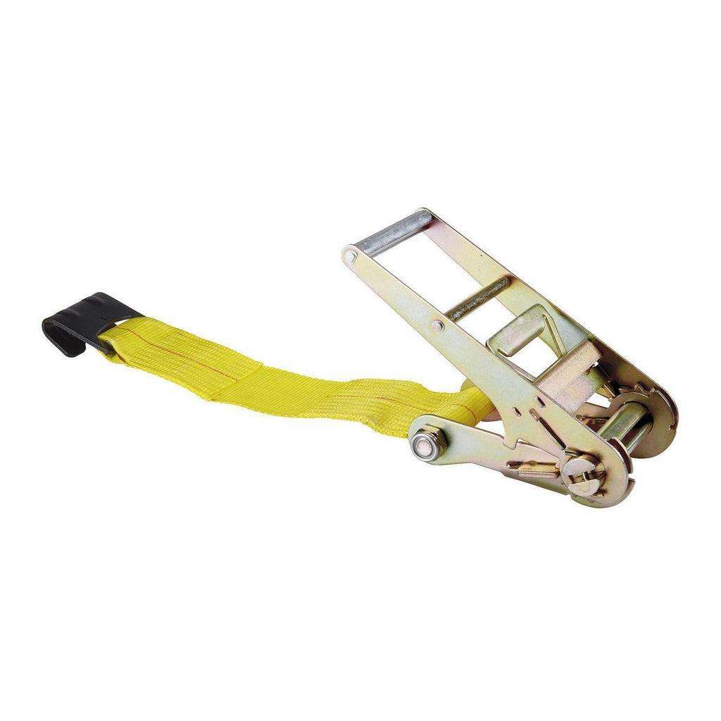 4 in. x 27 ft. Ratcheting Cargo Strap with Flat Hook I766