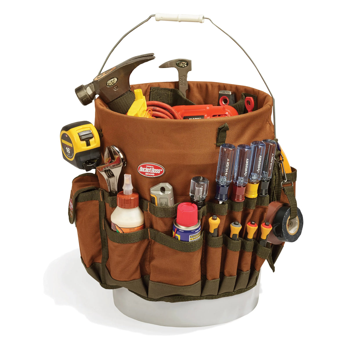 Brown Bucket Tool Organizer R857