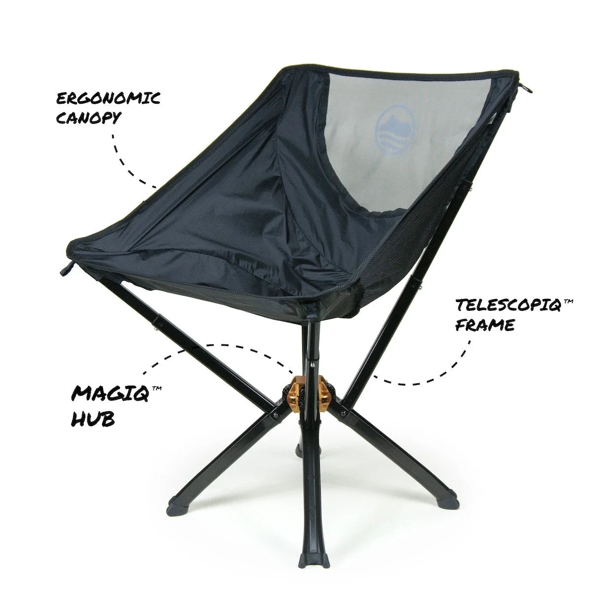 Portable Collapsible Camping Chair Supports 300 Lbs W699