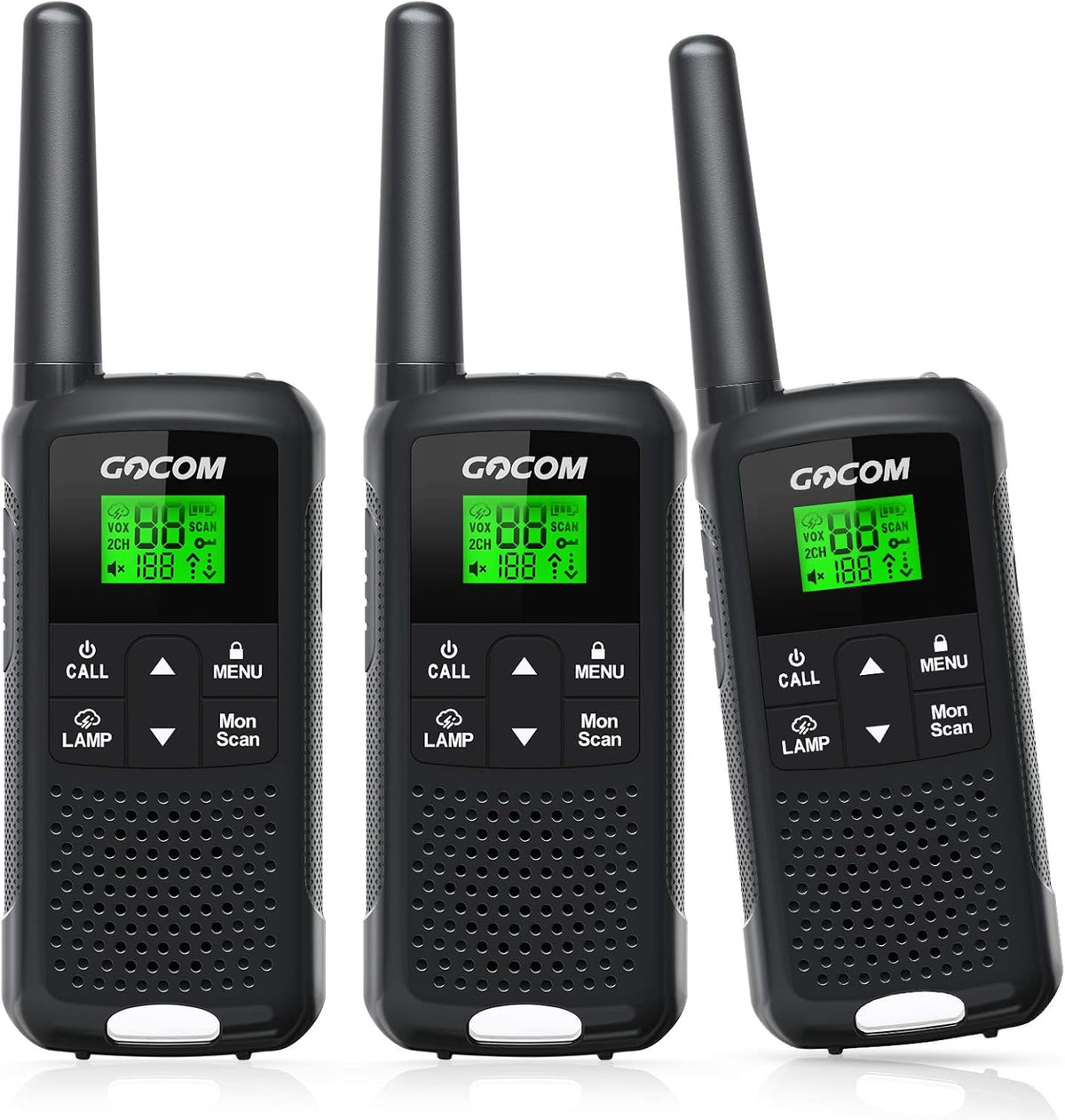 Rechargeable Long Range Walkie Talkies 4 Pack G2814
