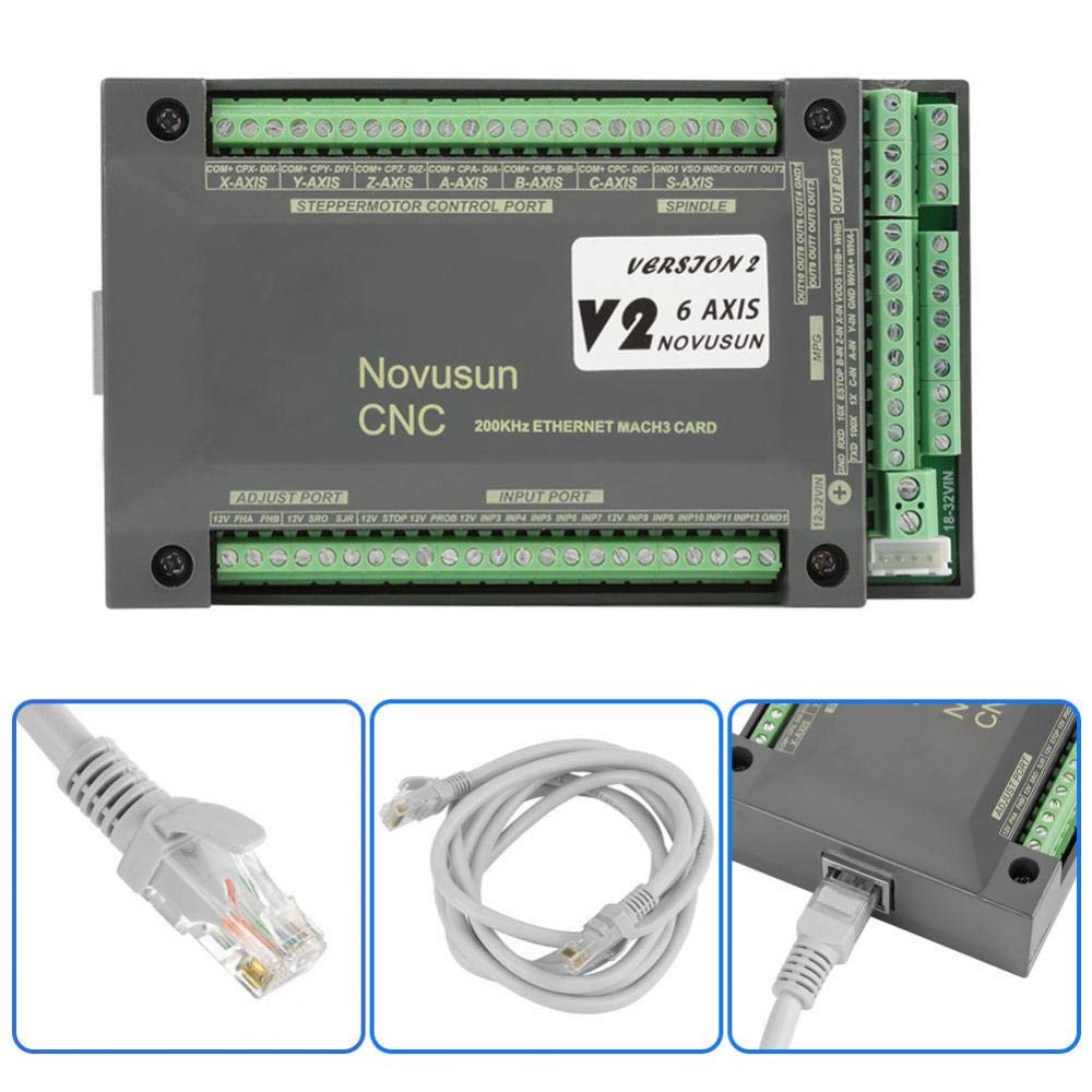 6 Axis MACH3 Stepper Motor Driver Control Module V601084