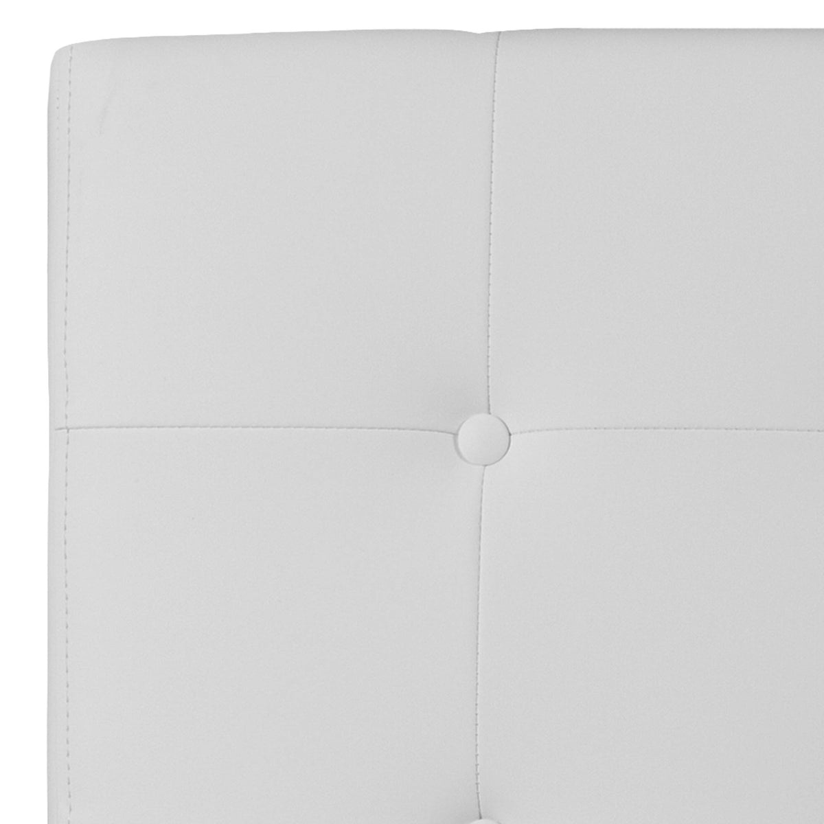 White Upholstered Panel Headboard, Twin O401