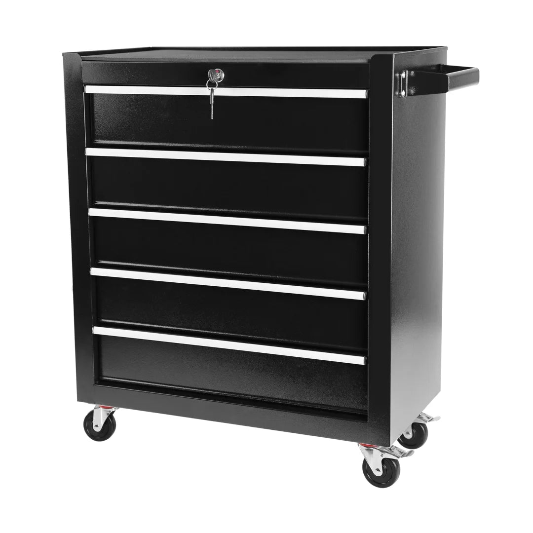 Blue 5 Drawers Rolling Tool Chest with Wheels Y2683