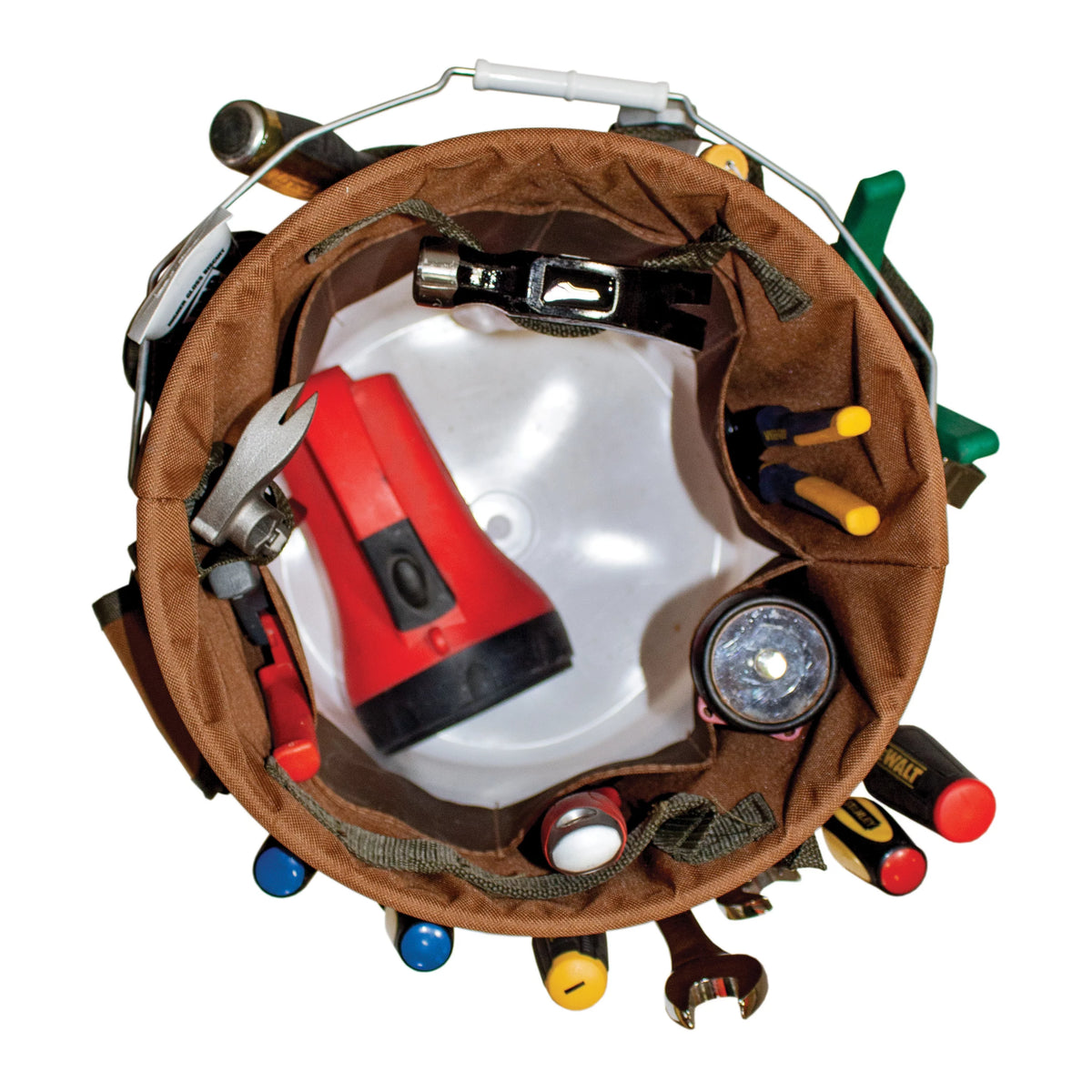 Brown Bucket Tool Organizer R857