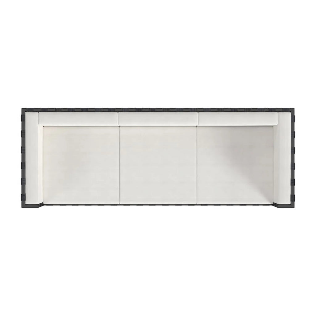 Black and White Outdoor Patio Sofa J567702