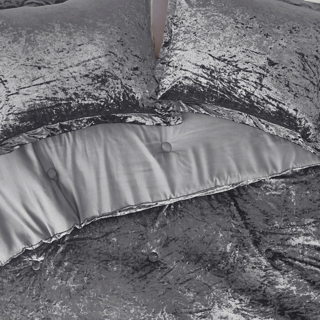 Blush Pink Velvet 3-Piece Comforter Set A533