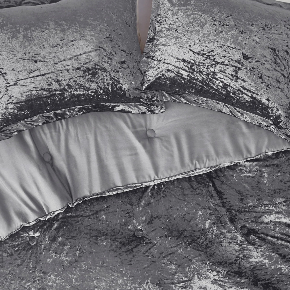 Blush Pink Velvet 3-Piece Comforter Set A533